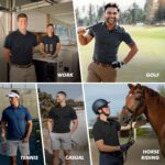 5 Pack Polo Shirts for Men - Quick Dry Moisture Wicking Performance Short Sleeve Mens Golf Shirts for Work Athletic - Image 4