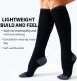 Compression Socks for Women & Men (3 pairs) - Best Support for Nurses, Running, Hiking, Recovery & Flight Socks - Image 6