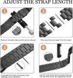 FitTurn Bands Compatible with Letscom, Letsfit, Lintelek, Yamay SmartWatch -Replacement Classic Stainless Steel Metal WatchBand for ID205L, ID205U,ID215G, ID205, ID216, ID205S, SW021 - Image 5