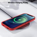 Defense iPhone 12 Case iPhone 12 Pro with Two Screen Protector Tempered Glass 3 Layer Rugged Heavy Duty Cases for iPhone 12/ iPhone Pro 6.1 inch (Red+Black) - Image 6