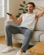 Zylioo Tall Men's Sweatpants Long Lightweight Joggers with Zipper Pockets Stretch Elastic Waist Athletic Pants - Image 7