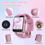 Kids Watches Girls Toys for Age 5-12, HD Camera Touchscreen Smart Watch for Kids, Learn Card, Alarm Clock, 30 Puzzle Games, Pedometer, Audiobook, Christmas Birthday Gifts for Girls Ages 5 6 7 8 9 - Image 8