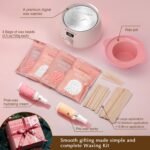 Premium Digital Waxing Kit for Women Sensitive Skin, Wax Warmer Hair Removal for Men at Home with Wax Beads & Silicone Pot, Target Different Types of Brazilian Bikini, Facial, Leg, Full body - Image 8