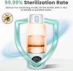 Portable Milk Warmer for Travel, 17oz Large Capacity Bottle, Fast Breastmilk Water Warmer On The Go with LCD Display, 98-158°F Temperature Adjustment, for Vehicle, Car, Airplane Journey - Image 5