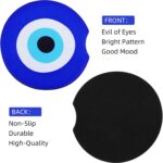 Giantree Car Cup Coaster, 2 Pack Blue Evil Eye Car Cupholder Universal Non-Slip Cup Holders Car Interior Accessories for Women Men - Image 7