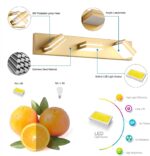 SineRise LED Modern Bathroom Vanity Light Fixtures (3-Light, 24-Inch), Matte Gold Modern Acrylic Bathroom Wall Lighting Fixtures Over Mirror (Cool White 6000K) - Image 3