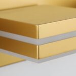 SineRise LED Modern Bathroom Vanity Light Fixtures (3-Light, 24-Inch), Matte Gold Modern Acrylic Bathroom Wall Lighting Fixtures Over Mirror (Cool White 6000K) - Image 4