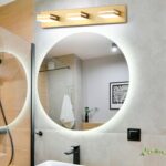 SineRise LED Modern Bathroom Vanity Light Fixtures (3-Light, 24-Inch), Matte Gold Modern Acrylic Bathroom Wall Lighting Fixtures Over Mirror (Cool White 6000K) - Image 9