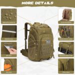 Maelstrom Tactical Backpack for Men, 40L Military Backpack,Water Resistant Assault Pack for Women, 3-Day Bug Out Bag for Hiking, Camping, Gym with Molle System-Khaki - Image 3