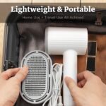 Dog Hair Dryer, Professional 2-in-1 Pet Hair Dryer & Grooming Brush with Removable Comb, Adjustable Temperature/Speed, Portable Dryer for Dogs and Cats - Image 7
