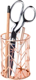 U Brands Pencil Cup, Rose Gold Wire Metal - 857U06-24 - Image 3