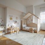 LIVEBOX 8x10 Modern Area Rugs for Living Room, Abstract Non-Slip Washable Rugs, Minimalist Wave Striped Neutral Boys Girl Nursery Area Rug for Bedroom, Carpet for Playroom Office(Beige,8'x10') - Image 5