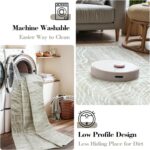 LIVEBOX 8x10 Modern Area Rugs for Living Room, Abstract Non-Slip Washable Rugs, Minimalist Wave Striped Neutral Boys Girl Nursery Area Rug for Bedroom, Carpet for Playroom Office(Beige,8'x10') - Image 9