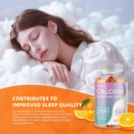 Calcium Magnesium Zinc Gummies with Vitamin D3 & K2 - High Potency Enhanced Absorption -60 Orange Gummies Flavored. - Image 4