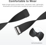 Meliya Metal Band Compatible with Samsung Galaxy Watch 7 Band 40mm 44mm, Galaxy Watch FE Bands 40mm, 20mm Stainless Steel Replacement Strap for Galaxy Watch 7 Band Women Men - Image 3