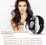 Bands Compatible with Apple Watch Band 38mm 40mm 41mm 42mm 44mm 45mm for Women Men Silicone Floral Pattern Printed Band Strap for iWatch Band SE Series 9 8 7 6 5 4 3 2 1 Wristband - Image 5