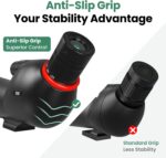 Gosky 20-60×85 Spotting Scope with Tripod - Phone Adapter, Dual Focusing Spotter Scope for Bird Watching, Wildlife Scenery (Black) - Image 4