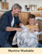 VeraCosy Men's Two-Tone Memory Foam House Slippers Indoor Outdoor Durable Rubber Sole - Image 9