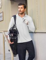 COOFANDY Mens Quarter Zip Pullover Sweatshirt UPF 50+ Long Sleeve Sun Protection Shirts Golf Running Rash Guard T-Shirts - Image 3