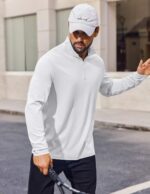 COOFANDY Mens Quarter Zip Pullover Sweatshirt UPF 50+ Long Sleeve Sun Protection Shirts Golf Running Rash Guard T-Shirts - Image 4