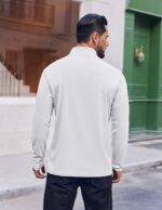 COOFANDY Mens Quarter Zip Pullover Sweatshirt UPF 50+ Long Sleeve Sun Protection Shirts Golf Running Rash Guard T-Shirts - Image 5