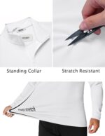 COOFANDY Mens Quarter Zip Pullover Sweatshirt UPF 50+ Long Sleeve Sun Protection Shirts Golf Running Rash Guard T-Shirts - Image 7
