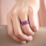 ThunderFit Stackable Silicone Ring Enhancers for Women, Breathable Rubber Wedding Bands - Braided Design 3mm Wide 1.8mm Thick - 3/8 Variety Multipack - Image 4