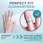 ThunderFit Stackable Silicone Ring Enhancers for Women, Breathable Rubber Wedding Bands - Braided Design 3mm Wide 1.8mm Thick - 3/8 Variety Multipack - Image 7