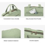 BAGSMART Toiletry Bag Travel Bag with Hanging Hook, Water-resistant Makeup Cosmetic Bag Travel Organizer for Accessories, Shampoo, Full-size Container, Toiletries (Green, Medium) - Image 7
