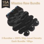 15A Cambodian Body Wave Bundles, 3 Bundles 12 14 16 Inch, Ultra Thin Double Drawn Sew In Weft, Unprocessed Raw Virgin Real Human Hair Extensions, Cuticle Aligned, Triple Lifespan, Reusable - Image 3