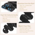 15A Cambodian Body Wave Bundles, 3 Bundles 12 14 16 Inch, Ultra Thin Double Drawn Sew In Weft, Unprocessed Raw Virgin Real Human Hair Extensions, Cuticle Aligned, Triple Lifespan, Reusable - Image 4