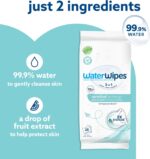 WaterWipes Sensitive+ On The Go Wipes, 3-In-1 Cleans, Cares, Protects, 99.9% Water, Unscented & Hypoallergenic Wet Wipes, 28 Count (Pack of 1) - Image 5