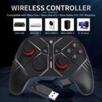 Wireless Gaming Controllers for Xbox Controllers Wireless 2.4 GHz with Battery Hall Effect Ergonomic Design Black for Xbox One Xbox Series X|S PC Windows IOS Android - Image 3