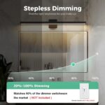 Joosenhouse Black Vanity Light for Bathroom Dimmable 5CCT Bath Light Fixtures Over Mirror Modern Vanity Light Bar 32.28 inch LED Wall Lamp - Image 4