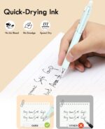 Gel Pens, 12 Pcs 0.7mm Quick Dry Black Ink Pen, Cute Ergonomics Fine Point Smooth Writing Pens, Back to School Office Supplies Fun Aesthetic Pen Gifts for Girl Student Women - Image 5