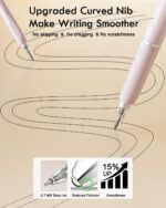 Gel Pens, 12 Pcs 0.7mm Quick Dry Black Ink Pen, Cute Ergonomics Fine Point Smooth Writing Pens, Back to School Office Supplies Fun Aesthetic Pen Gifts for Girl Student Women - Image 6