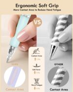 Gel Pens, 12 Pcs 0.7mm Quick Dry Black Ink Pen, Cute Ergonomics Fine Point Smooth Writing Pens, Back to School Office Supplies Fun Aesthetic Pen Gifts for Girl Student Women - Image 7