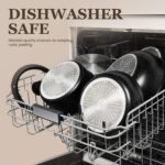 KIKCOIN Pots and Pans Set, 30 Pack Nonstick Cookware Set Detachable Handle, Induction RV Kitchen Cooking Set with Removable Handle, Frying Pans, Casserole - Dishwasher/Oven Safe, PFOA Free - Image 6