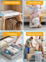 Vacuum Storage Bags with Electric Pump, New Air Valve Combo 22 Pack Compression Bag, Space Saving Vacuum Sealer Bag for Clothes, Blanket, Duvets, Pillows, Comforters, Travel, Two Compressing Ways - Image 10