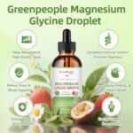 GREENPEOPLE Magnesium Glycinate Liquid Drop - 17-in-1 Triple Absorption Magnesium Supplement with Magnesium Glycinate 400mg & Citrate 500mg for Muscle & Sleep,4 fl. oz Strawberry Flavor-2 Pack - Image 5