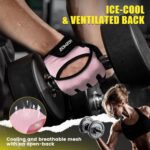 Ventilated Weight Lifting Gloves, Thick Padded Workout Gym Gloves with Full Palm Protection & Grip & Shock Absorption for Women & Men's Fitness Exercise Training - Image 5