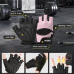 Ventilated Weight Lifting Gloves, Thick Padded Workout Gym Gloves with Full Palm Protection & Grip & Shock Absorption for Women & Men's Fitness Exercise Training - Image 7