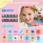 Kids Watch for Girls 4 5 6 7 8 9 10 Years Old Gifts, Smart Watch for Kids with 26 Puzzle Games, HD Touch Screen, Flashlight, Learn Cards, Audiobook, Toddler Toys Christmas Birthday Gifts - Image 5