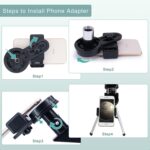 Telescope for Adults & Kids, 70mm Aperture Refractor (15X-150X) Portable Travel Telescope with Phone Adapter & Wireless Remote, Astronomy Beginners Gifts, Black - Image 5