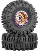 Rc 1.9 Inch Wheel Rims & Tires Wheels for 1/10 RC Crawler Car SCX10 SCX10 II SCX10 III 90046 TRX6 TRX4 D90 VS4-10 Gen8 MST CFX,Aluminum RC 1.9 Beadlock Tires Wheel,Bronze - Image 8