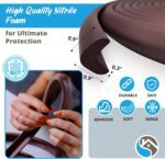 Furniture Edge Guards | 16ft Protective Protective Foam Cushion | Baby Child Proofing Set NonToxic and Safe for Table, Fireplace, Countertop | Brown - Image 4