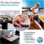 Furniture Edge Guards | 16ft Protective Protective Foam Cushion | Baby Child Proofing Set NonToxic and Safe for Table, Fireplace, Countertop | Brown - Image 6