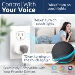 Smart Plug | Compatible with Alexa, Google Home Assistant, iPhone, Siri, Android, Power Tracking 15A 1800W, No Hub Required Energy Monitoring Outlet (Non-Energy Monitoring, 1) - Image 3
