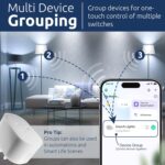 Smart Plug | Compatible with Alexa, Google Home Assistant, iPhone, Siri, Android, Power Tracking 15A 1800W, No Hub Required Energy Monitoring Outlet (Non-Energy Monitoring, 1) - Image 6