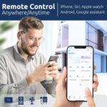 Smart Plug | Compatible with Alexa, Google Home Assistant, iPhone, Siri, Android, Power Tracking 15A 1800W, No Hub Required Energy Monitoring Outlet (Non-Energy Monitoring, 1) - Image 7